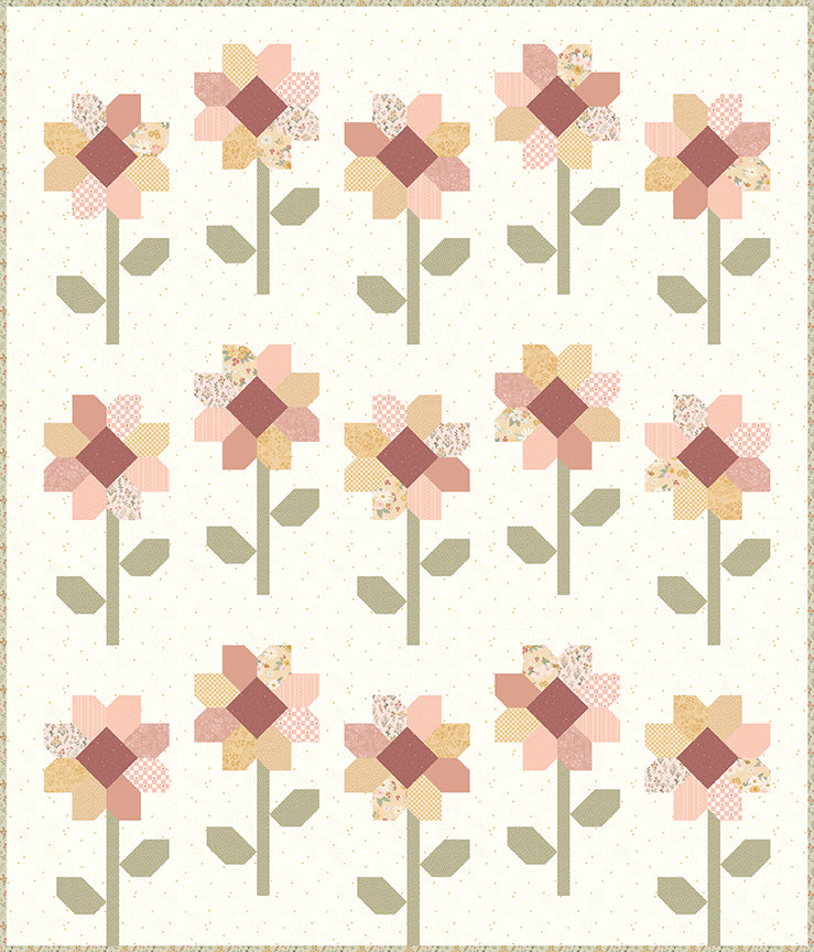 Sunflowers Quilt Kit in Silly Goose by Echo Park | 50% Deposit Preorder | April 2027