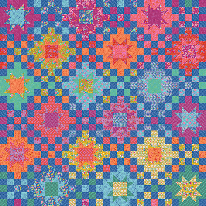 Flicker Quilt Kit – Kipling Gardens – 75x75 Large Throw – Riley Blake Designs Preorder June 2026