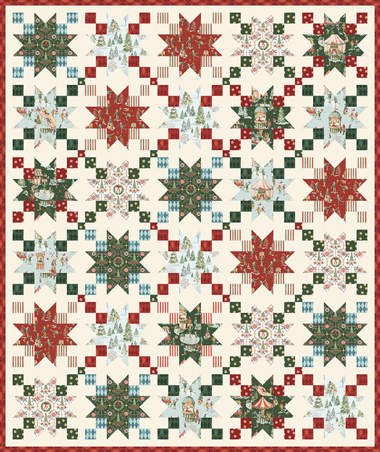 Dorris Quilt Kit – Santa’s Fair by Lisa Audit | Throw Size 68" x 81" | 50% Deposit Preorder | May 2027