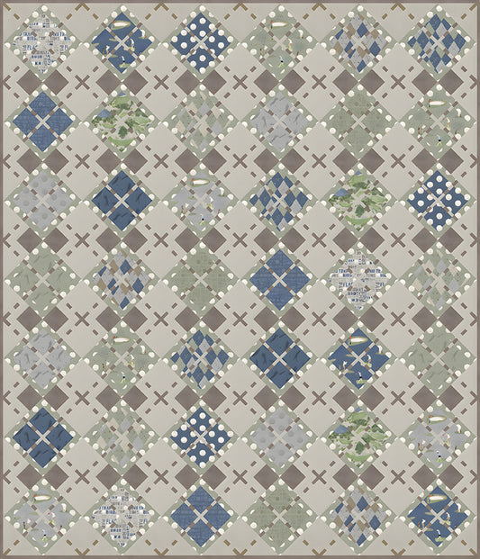 Match Play Argyle Quilt Kit Reservation – 50% Deposit Preorder – January 2027 Arrival