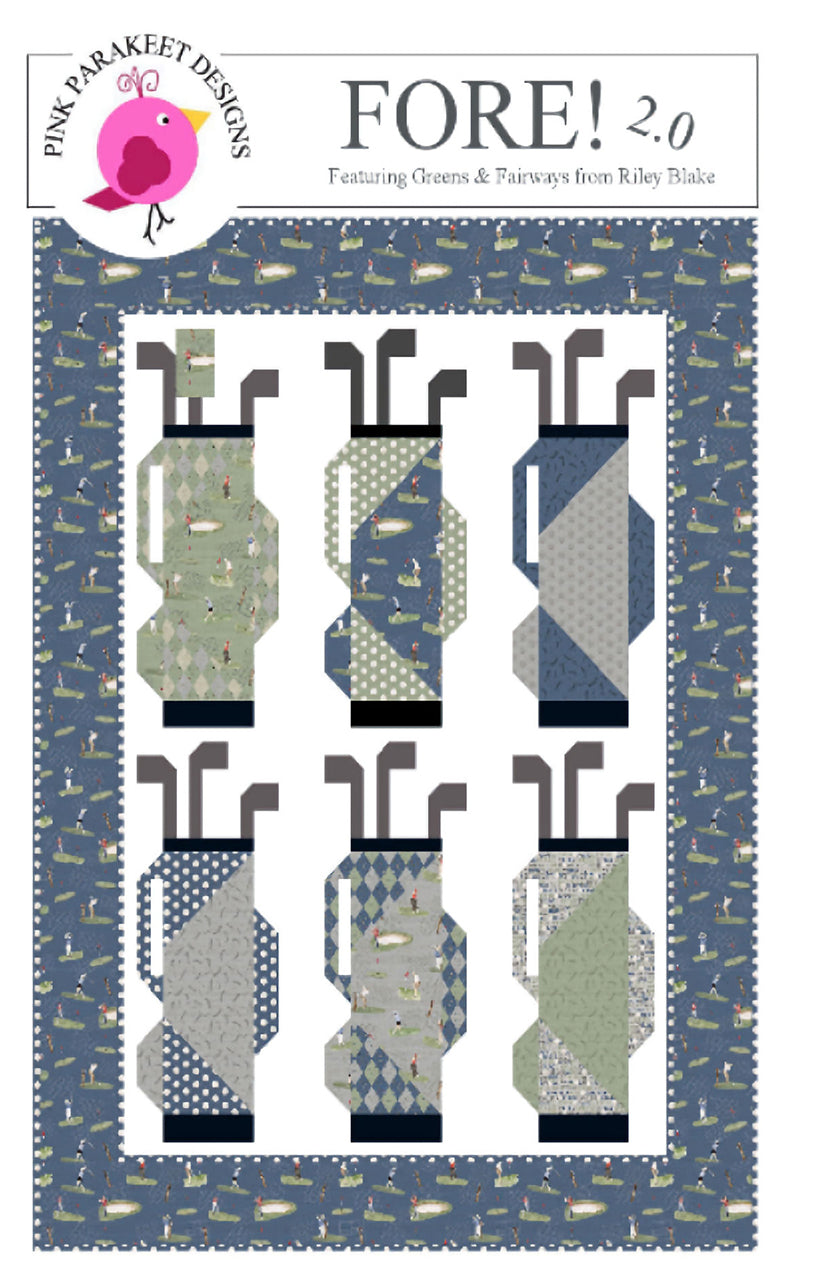 Fore! 2.0 Quilt Pattern by Pink Parakeet Designs - January 2027 Preord ...