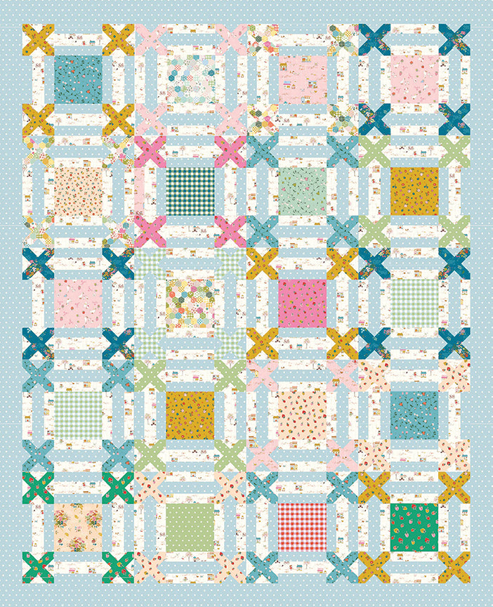 Cross Stitch Quilt Kit – 50% Deposit January 2027 Preorder | Ashmere by Minki Kim for Riley Blake Designs