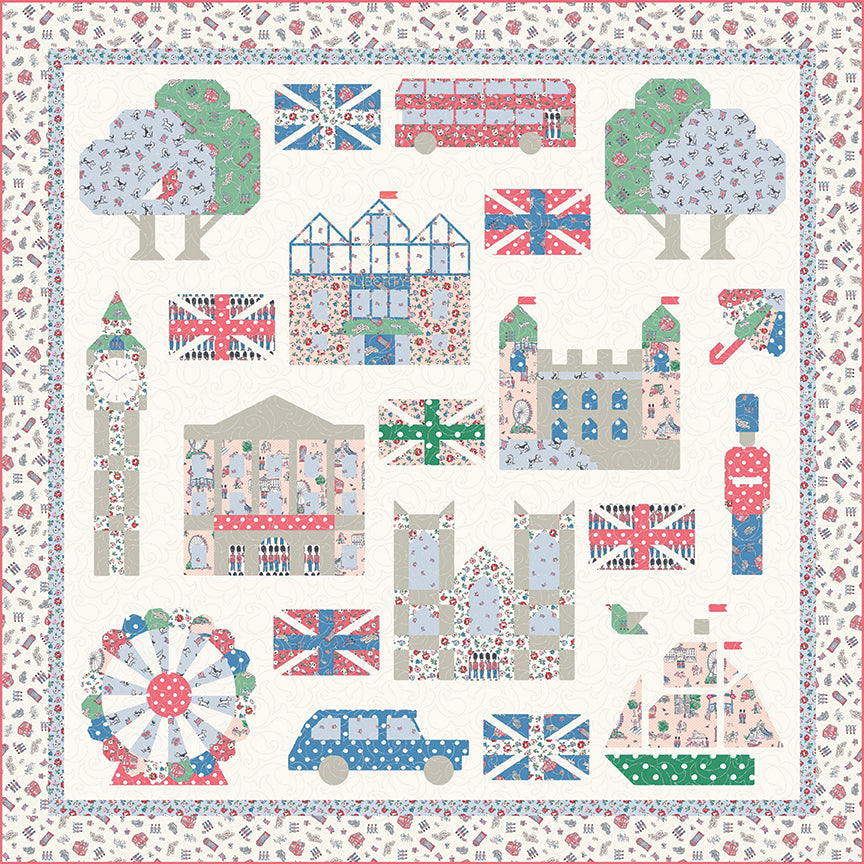 Cath Kidston® From London, With Love London Town Sampler Quilt Kit – 50% Deposit April 2027 Preorder