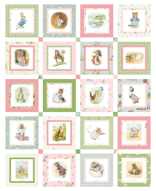 Peter Rabbit™ and Friends Quilt Panel – PD15868 – Riley Blake Designs – 36" x 43" – Official Licensed Beatrix Potter™ Fabric