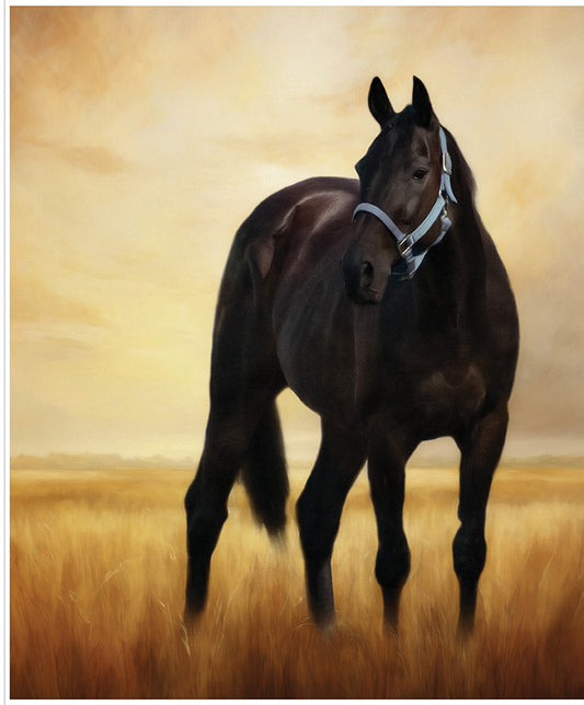 Horseshoe Creek Horse Meadow Panel 35 1/2" x 43 1/2" | Riley Blake | 50% Deposit Preorder (Dec 2026)