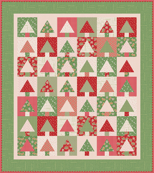 Lori Holt 10” Tree Quilt Paper | Home Town Holiday Collection | Bee in My Bonnet for Riley Blake Designs
