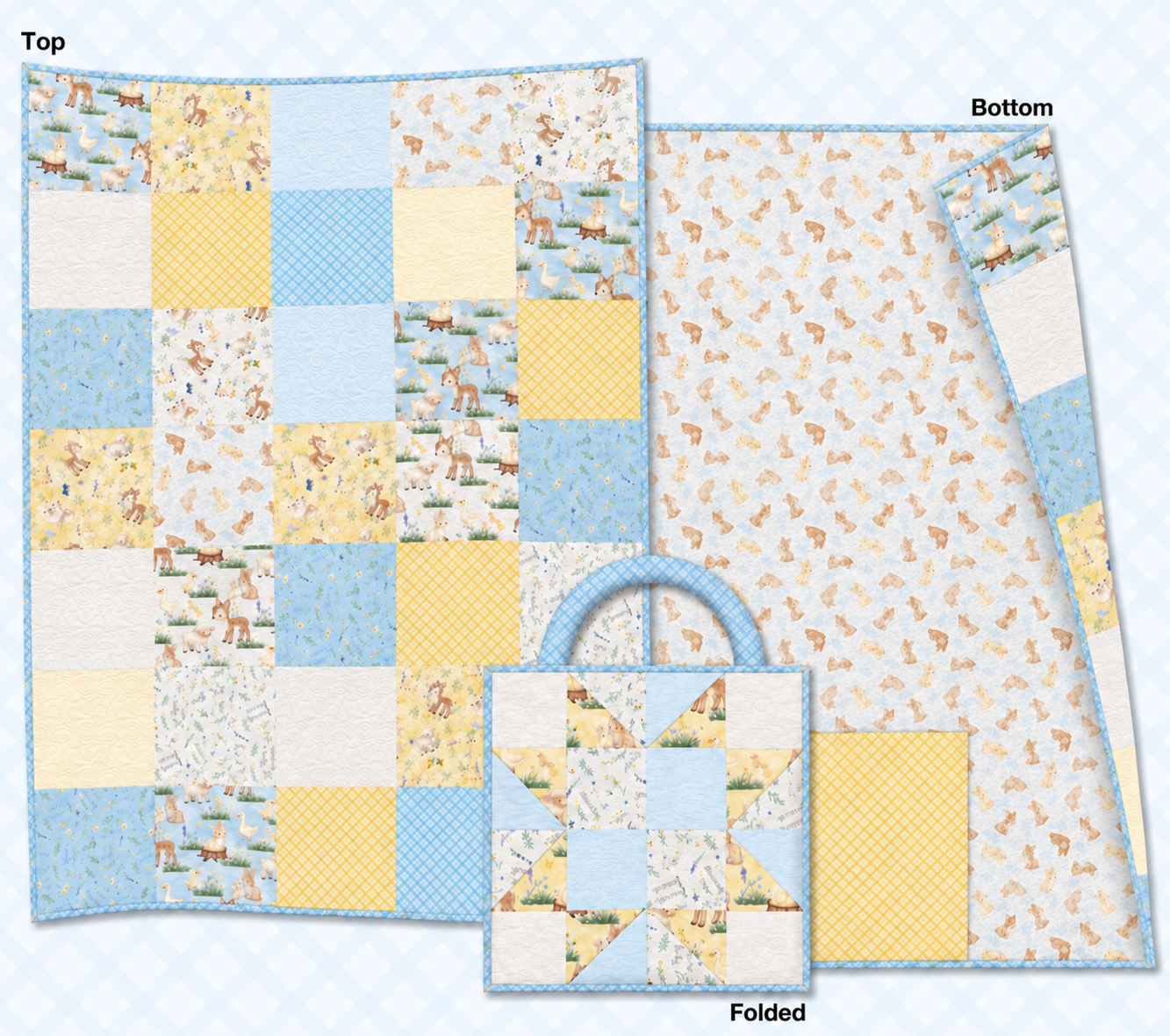 Jennifer Pugh Meadow Friends Slumber Party Quillow Kit – 50% Deposit February 2027 Preorder
