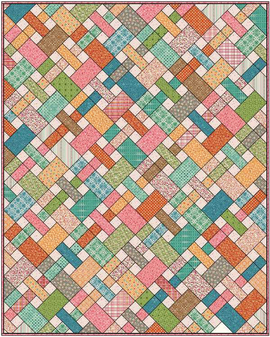 Preorder – Picnic Quilt Kit (Throw 59” x 76”) – Featuring Farmer’s Daughter by Lori Holt – Riley Blake Designs