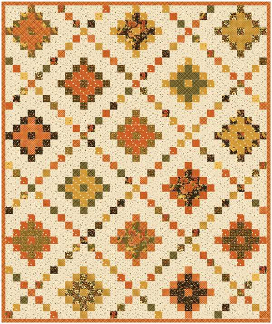 Pixel Chain Quilt Kit – Bountiful by Sandy Gervais – Cluck Cluck Sew (Preorder)