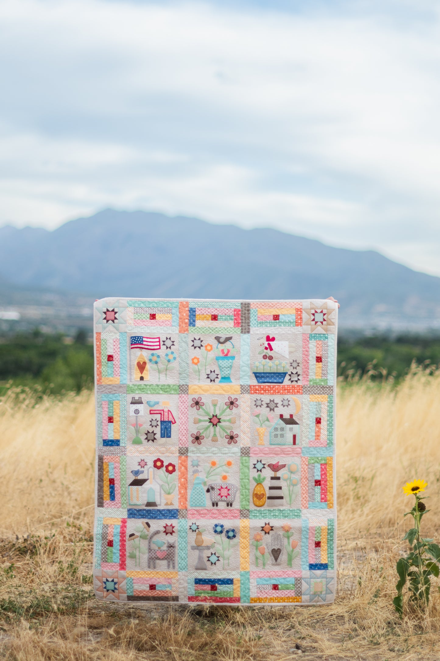 Prim Quilt In-the-Hoop Machine Embroidery | Lori Holt