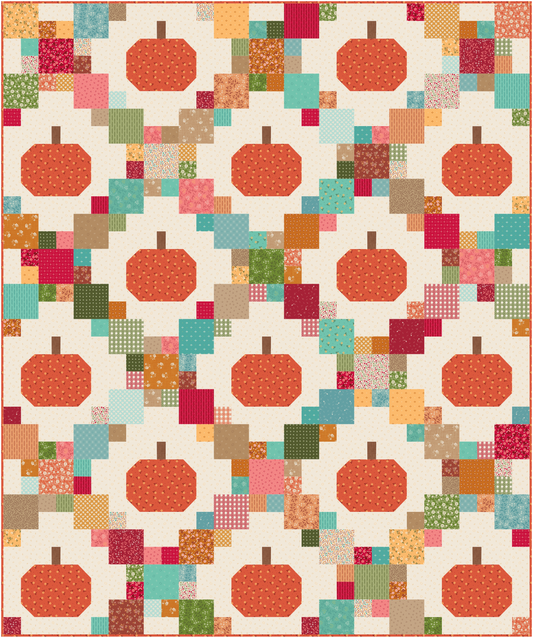 Pumpkin Patch Quilt Kit 60" x 72" Featuring Baked with Love – 50% Deposit July 2026 Preorder