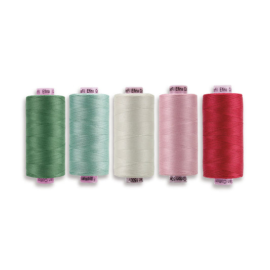 PREORDER – Lori Holt Confetti Cotton™ Thread Pack (Berry &amp; Sage) – 60wt Egyptian Cotton