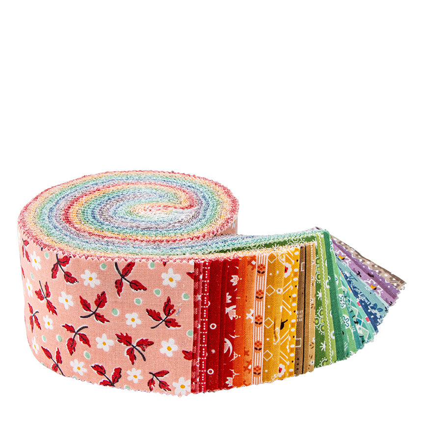 Bee Bundle Rolie Polie – 2.5" Strip Roll | Lori Holt for Riley Blake Designs | Limited Edition Jelly Roll Quilt Fabric