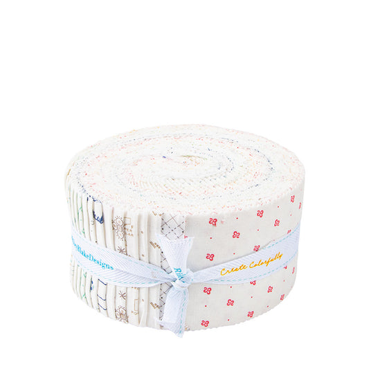 Bee Bundle Rolie Polie – Limited Edition Backgrounds | Lori Holt for Riley Blake Designs | 2.5" Strip Roll Jelly Roll Quilt Fabric