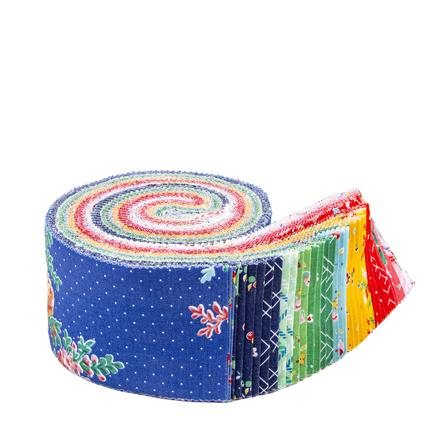 Simple Pleasures Rolie Polie – 2.5" Strip Roll | American Jane for Riley Blake Designs | Jelly Roll Quilt Fabric
