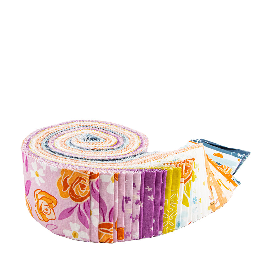 Homage Rolie Polie 2 1/2" Strips | 40pc Bundle | Fran Gulick | Riley Blake Designs | RP-17220-40