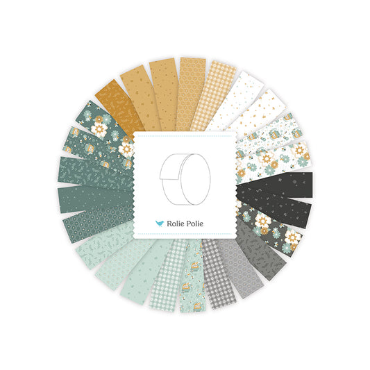 Bees and Blossoms Rolie Polie – Lindsey Weight – Riley Blake Designs – 2.5" Strip Roll – November 2026 Preorder – 50% Deposit