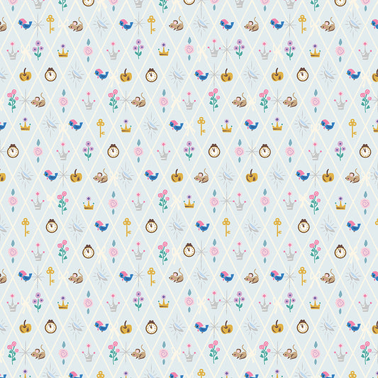 Wishes Powder Cinderella Diamond Fabric Yardage –  Preorder (August 2026) Riley Blake Designs
