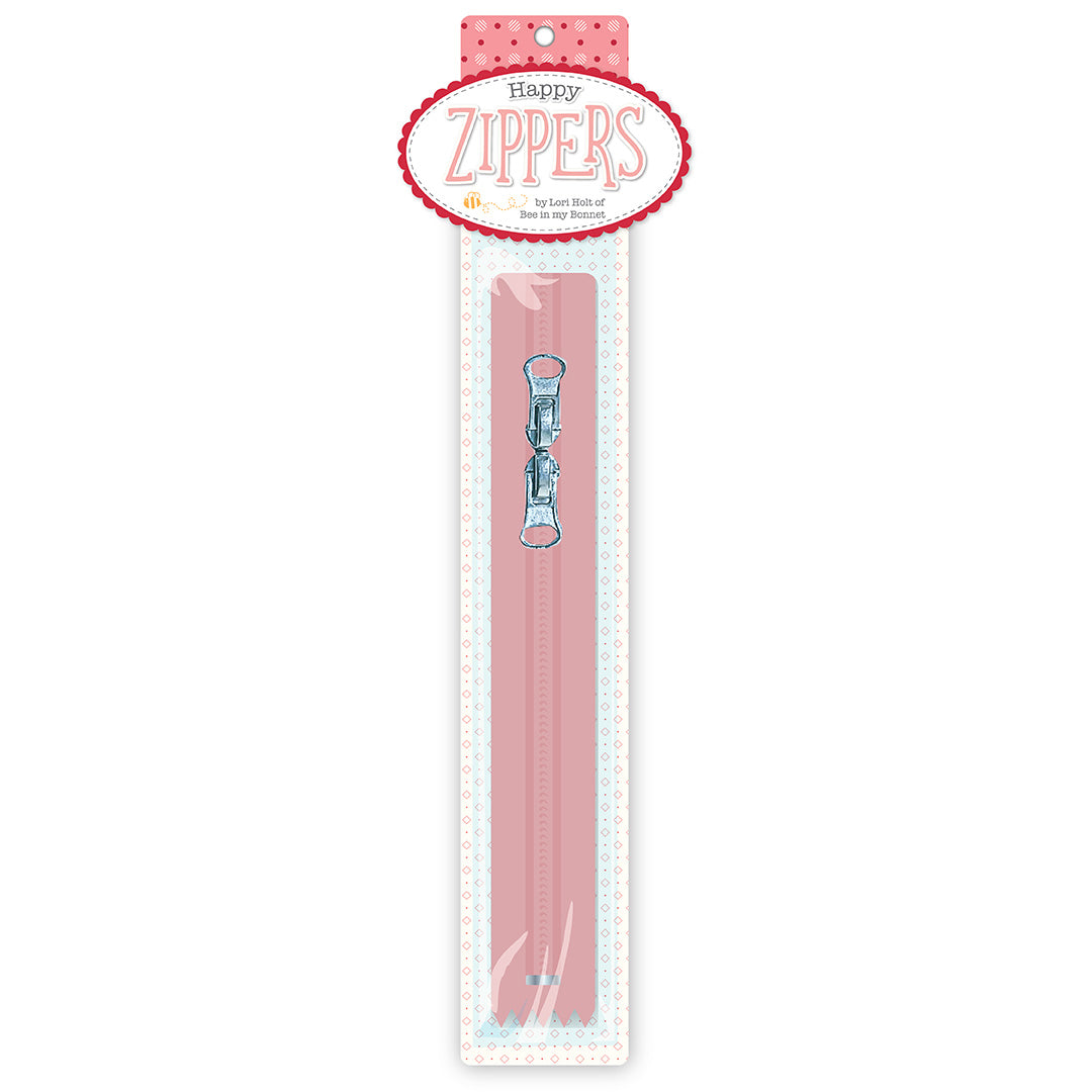 Lori Holt Happy Zippers 16" Coral – Coral Double-Pull Zipper – ST-30017