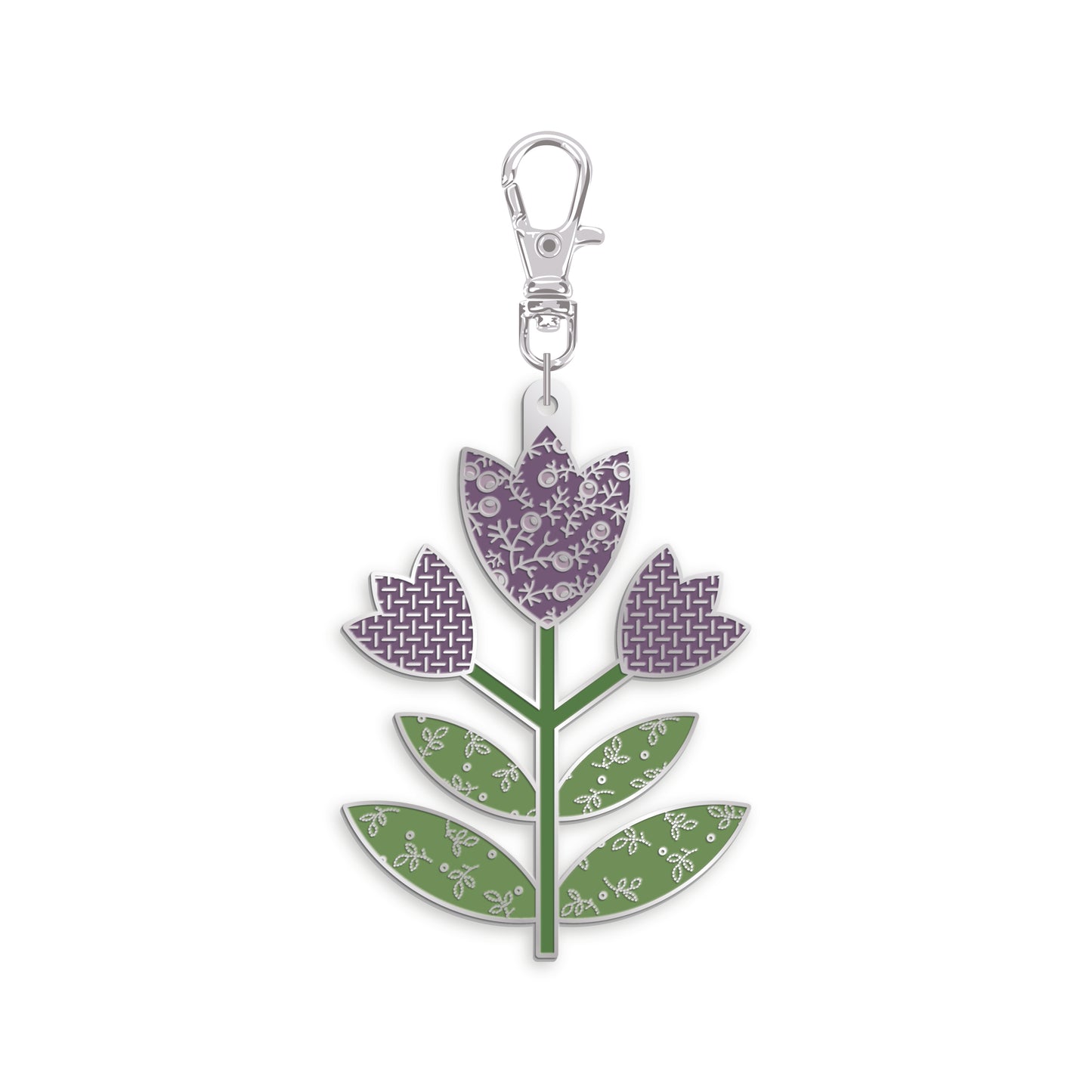 🌷 Tulip Enamel Happy Charm™ – Lori Holt of Bee in My Bonnet for Riley Blake Designs – Gentler Times Collection (ST-42325)