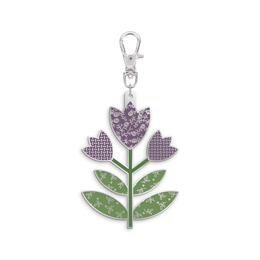 🌷 Tulip Enamel Happy Charm™ – Lori Holt of Bee in My Bonnet for Riley Blake Designs – Gentler Times Collection (ST-42325)