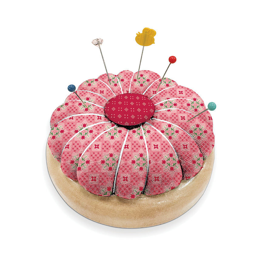 Chunky Thread Pin Cushion by Lori Holt | Magnetic Wood Pin Cushion | 50% Deposit Preorder | April 2027