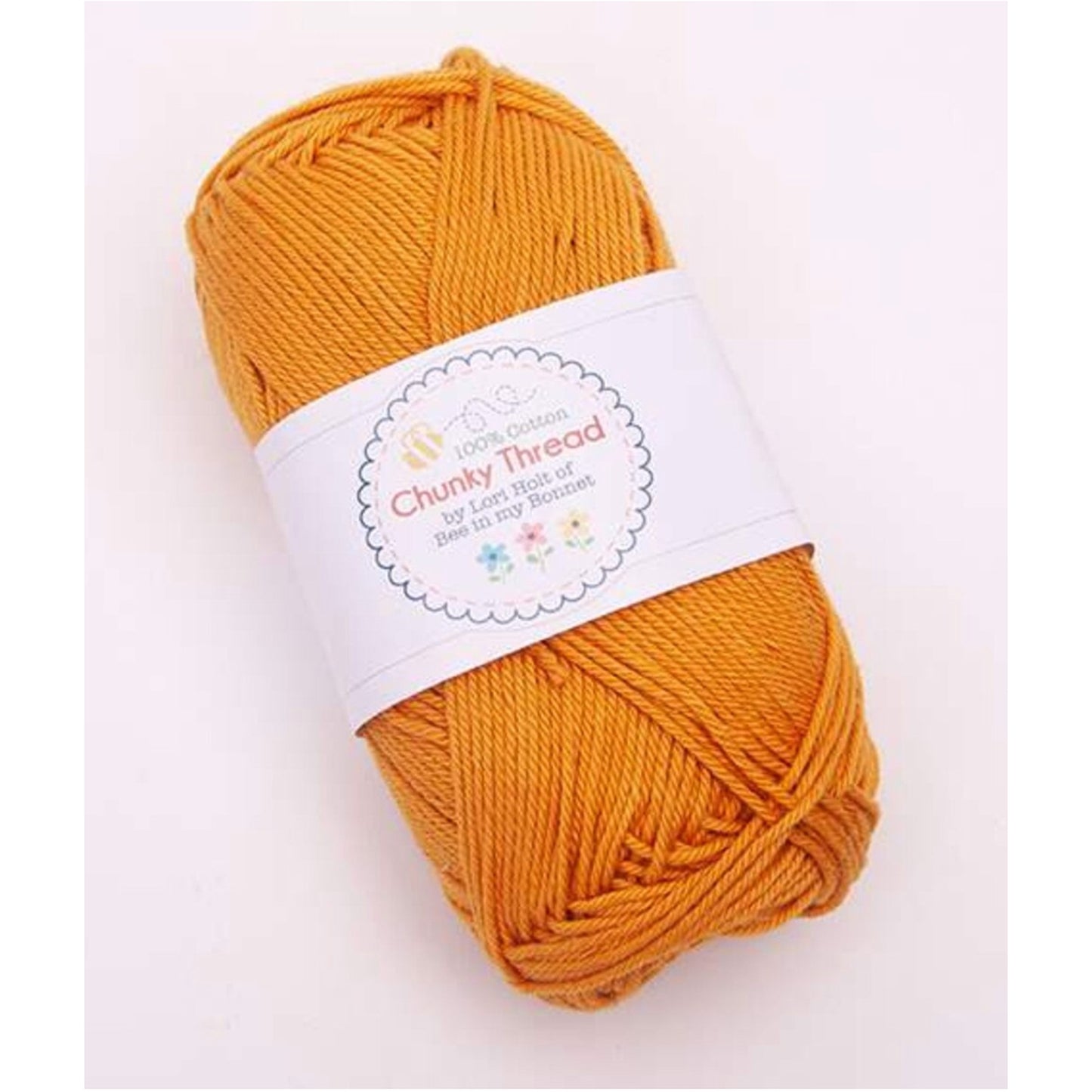 Lori Holt Chunky Thread Butterscotch – 50g Cotton Yarn Skein – STCT-2666