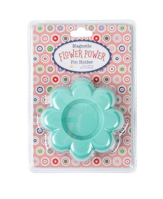 Flower Power Magnet Pin Holder – Lori Holt – Bee in my Bonnet – Riley Blake Designs – Sea Glass – ST-33029