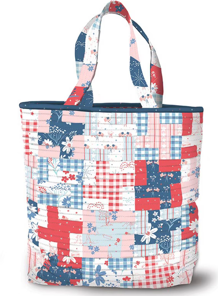 The Quilter’s Big Tote Bag Pattern – Minki Kim – Sewing Illustration – P178-SIBP6 – Reversible Tote Sewing Pattern