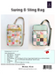 Swing & Sling Bag Pattern – Minki Kim – Sewing Illustration – Crossbody Bag Sewing Pattern – P178-SIBP1