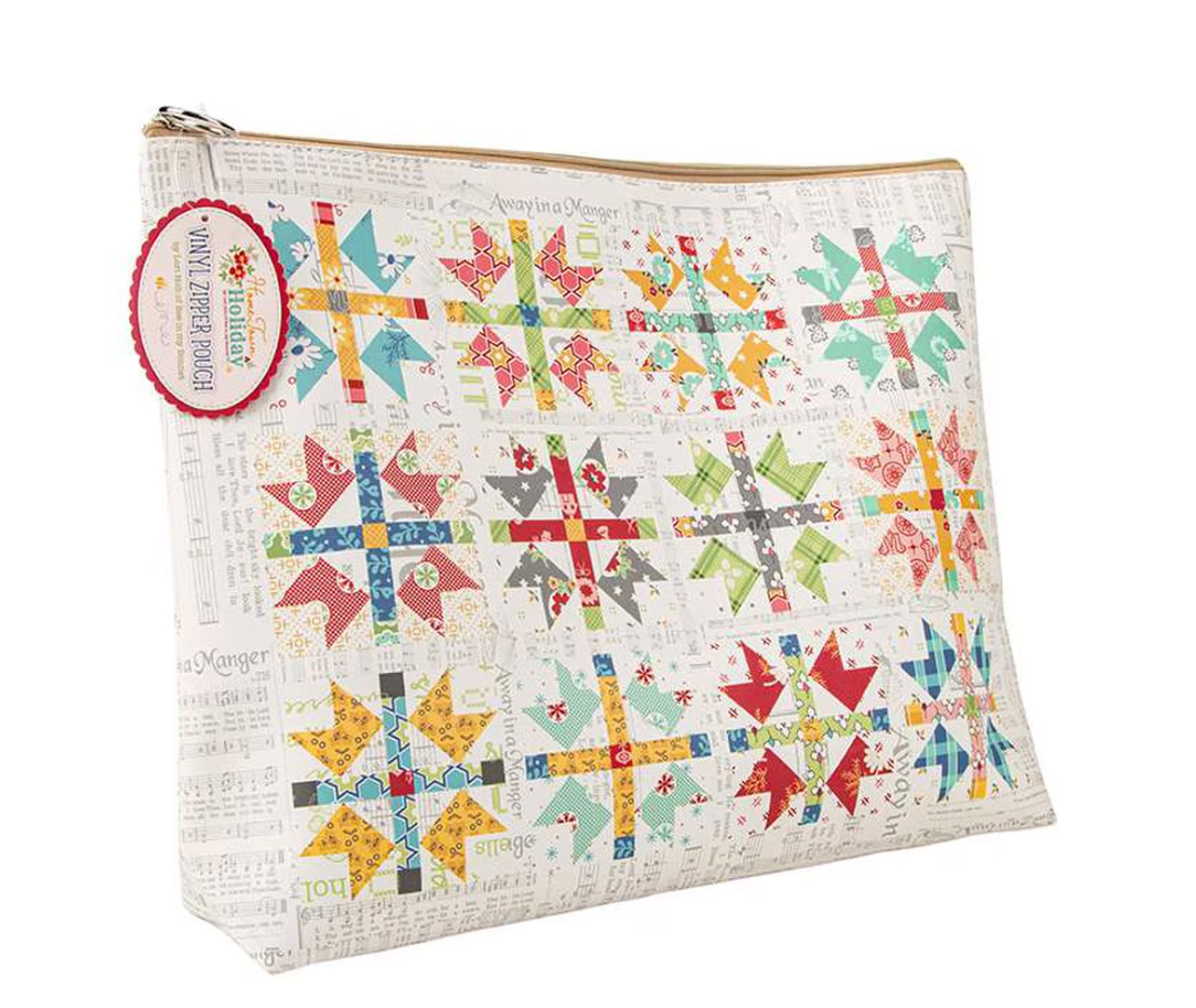 Home Town Holiday Vinyl Project Bag | Lori Holt of Bee in My Bonnet for Riley Blake Designs