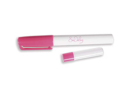 Sue Daley Fabric Glue Pen by Sewline | Water-Soluble Pink Glue for English Paper Piecing