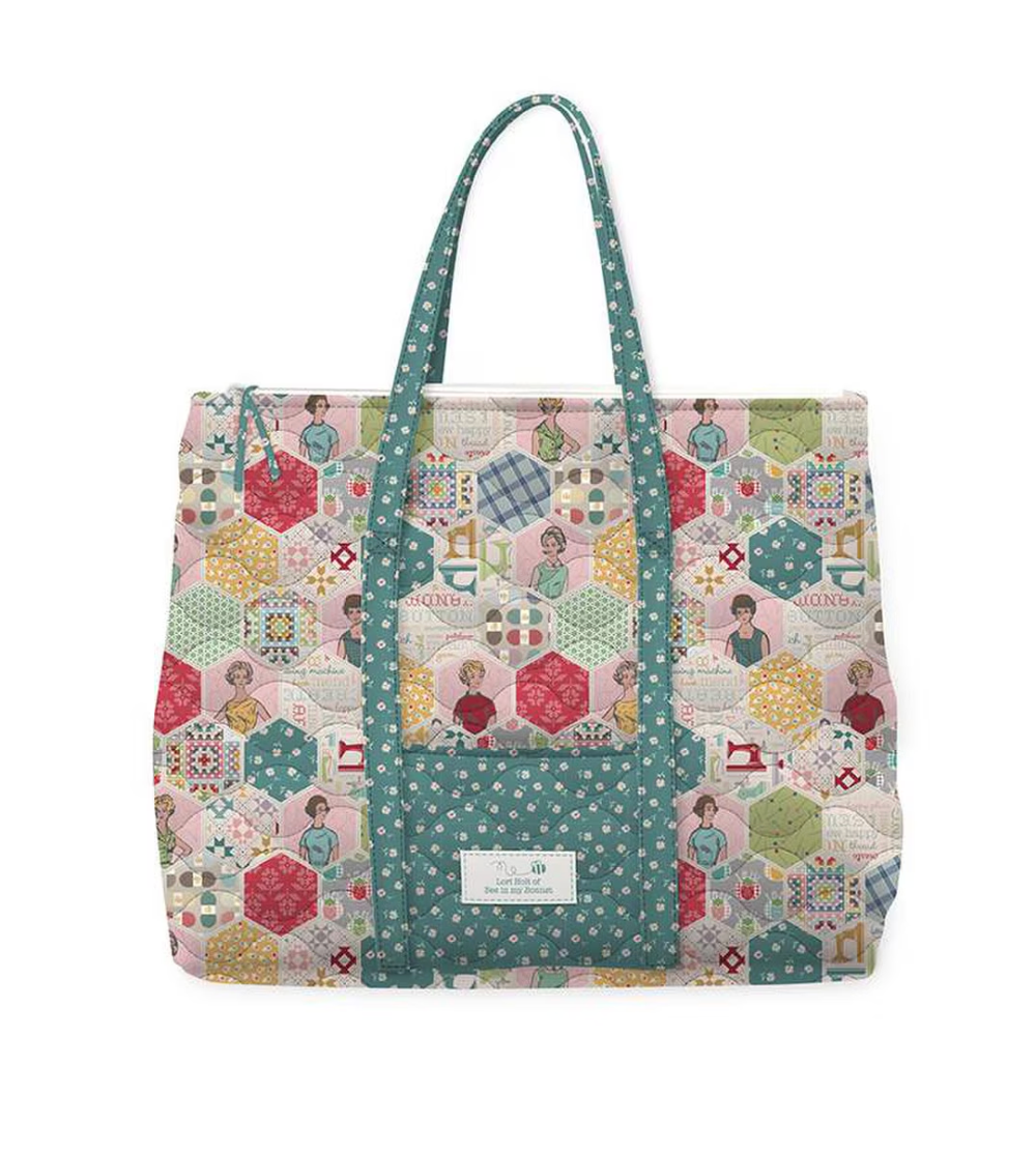 Sew Happy! Quilted Bag | Lori Holt of Bee in My Bonnet for Riley Blake Designs