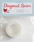 Diagonal Seam Tape™ by Cluck Cluck Sew | 5/8" x 10 Yards | Quilting & Sewing Guide Tape