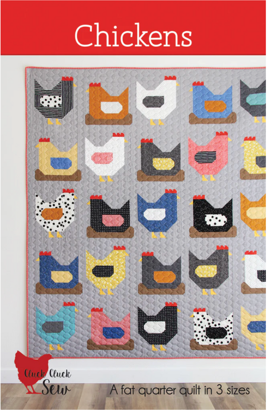 🐔 Chickens Quilt Pattern by Cluck Cluck Sew