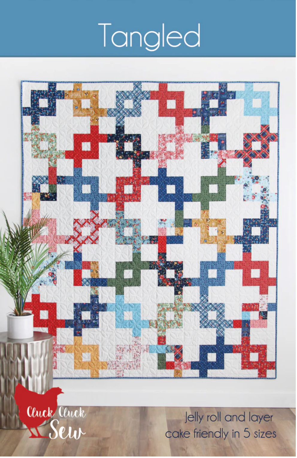🧵 Tangled Quilt Pattern – by Cluck Cluck Sew