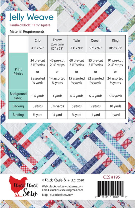 🧵 Jelly Weave Quilt Pattern – by Cluck Cluck Sew