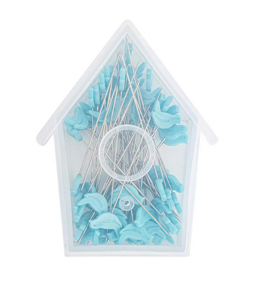 Riley Blake Bird Pins – Cute Sewing Pins | 60 Count