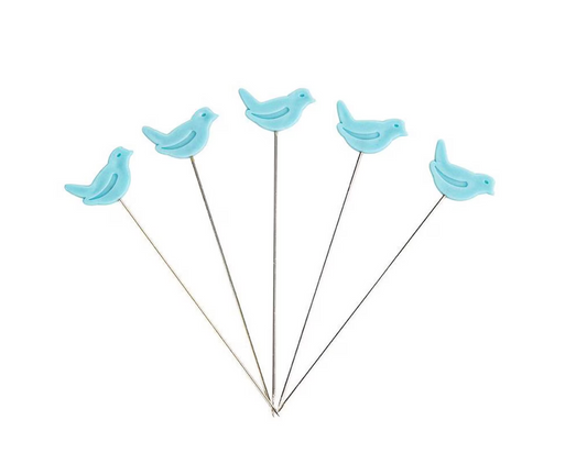 Riley Blake Bird Pins – Cute Sewing Pins | 60 Count