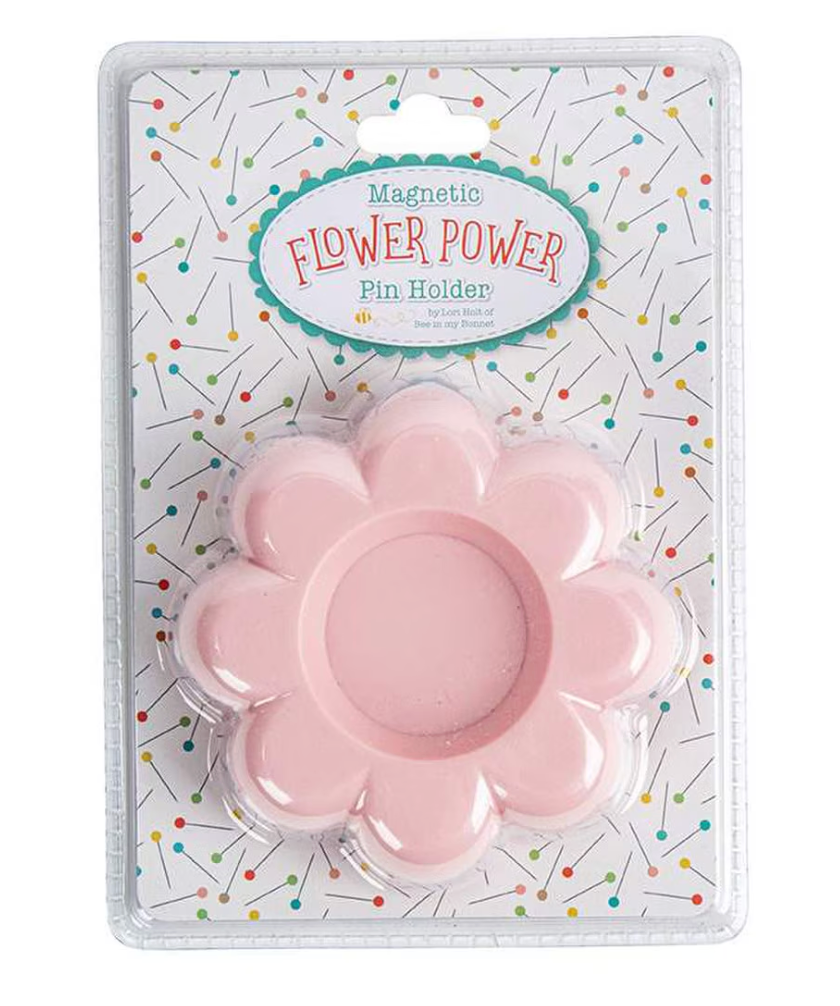 Lori Holt Flower Power Magnet Pin Holder – Frosting | Magnetic Sewing Notion