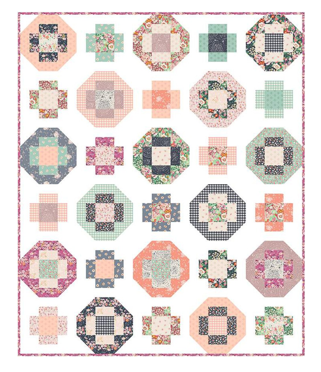 Across the Way Quilt Pattern by Minki Kim | Fat Quarter Friendly