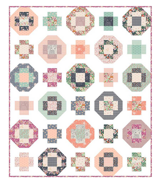 Across the Way Quilt Pattern by Minki Kim | Fat Quarter Friendly