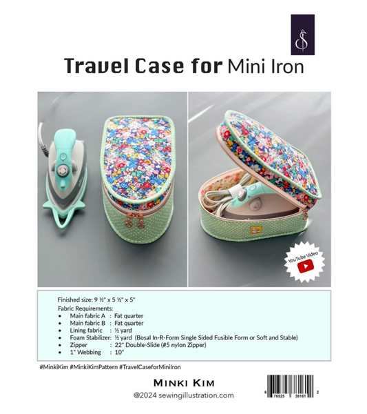 Travel Case for Mini Iron Pattern – Minki Kim | Sewing Illustration