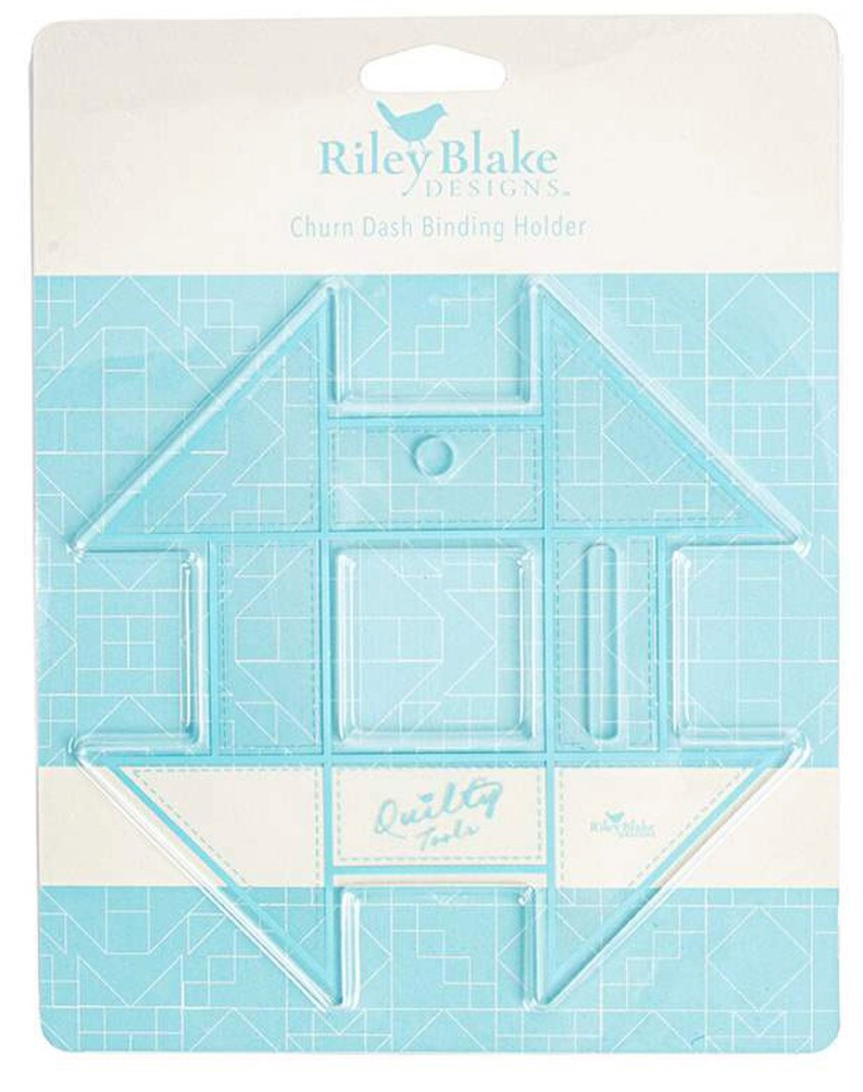 Riley Blake Quilty™ Tools Binding Holder – Churn Dash Acrylic