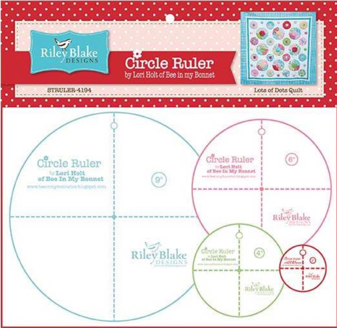 Lori Holt Circle Rulers Set (4pc) – Fresh as a Daisy Quilt Tool | Preorder