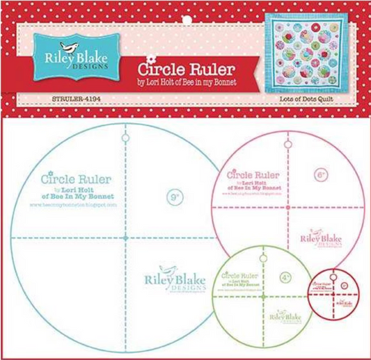 Lori Holt Circle Rulers Set (4pc) – Fresh as a Daisy Quilt Tool | Preorder