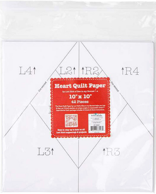 Lori Holt 10" Heart Quilt Paper – Bee in My Bonnet