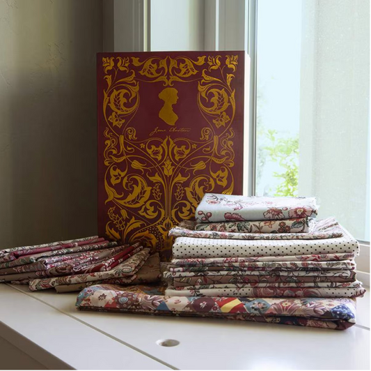 Jane Austen Coverlet Quilt Kit – Jane Austen at Home | Keepsake Box | 80" x 100"