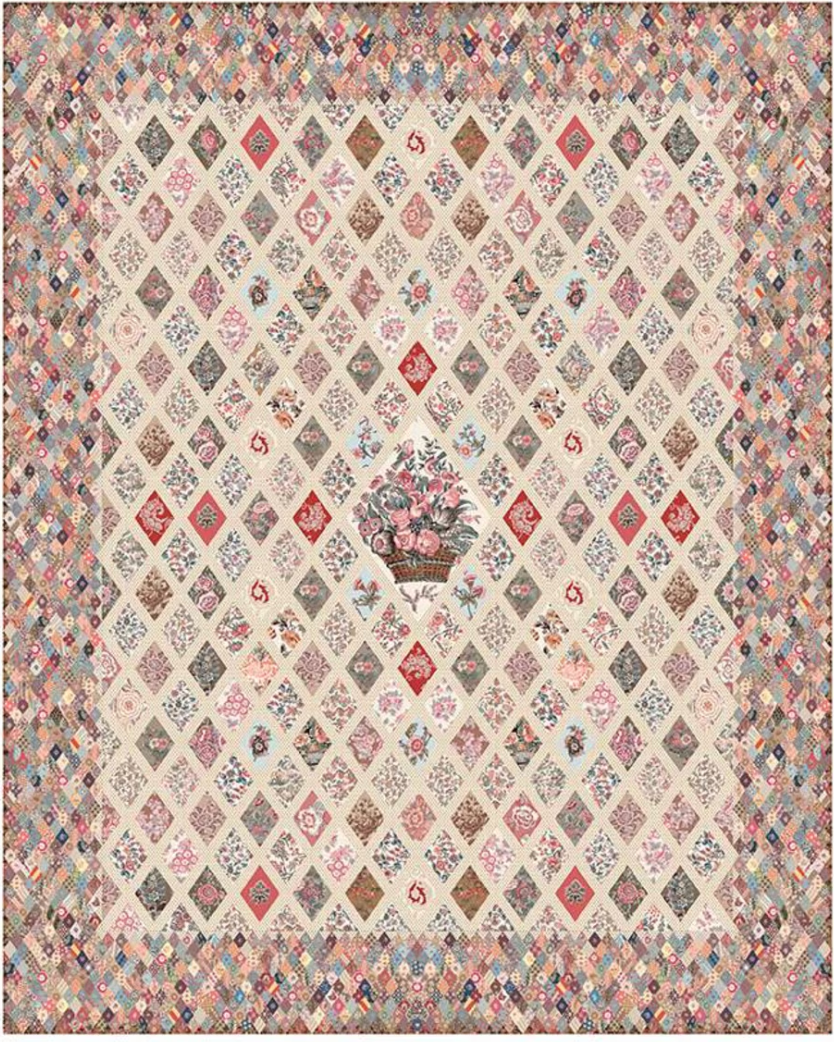 Jane Austen Coverlet Quilt Kit – Jane Austen at Home | Keepsake Box | 80" x 100"