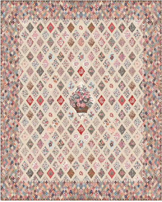 Jane Austen Coverlet Quilt Kit – Jane Austen at Home | Keepsake Box | 80" x 100"